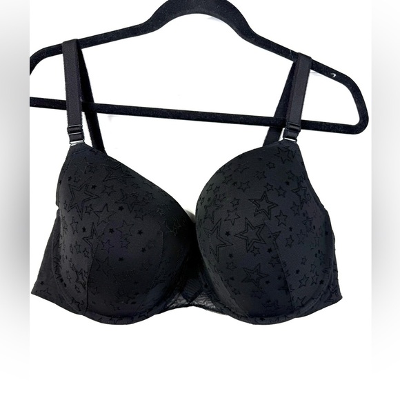 Torrid black star embellished bra. Size 44D. - Picture 1 of 9